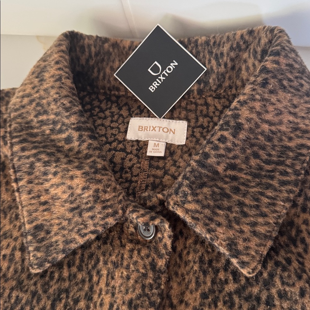 Brixton Brown Teddy Jacket Plush Comfort - Picture 4 of 4